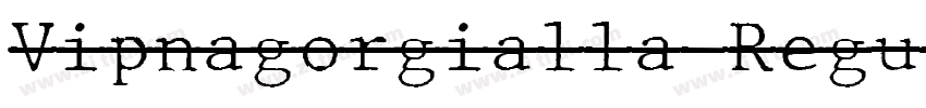 Vipnagorgialla Regul字体转换